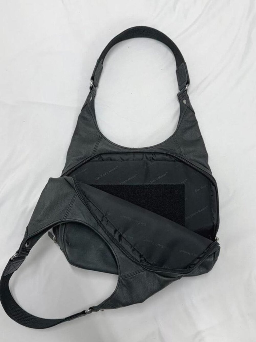 Gun Tote'n Mamas leather hobo bag